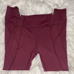 lululemon athletica Burgundy Leggings